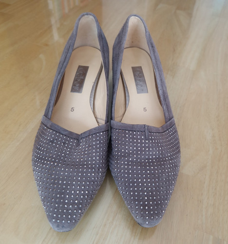 Gabor azalea size grey - grey, suede