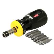 Rolson 12 in 1 Stubby Screwdriver Ratchet Action 28402