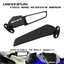 fit KAWASAKI NINJA ZX6R Enlarged Wind Swivel Stealth Wing Rear View Side Mirror