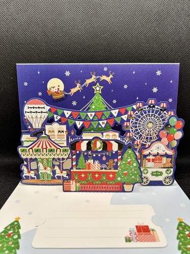 Pop greeting card merry - greeting, card-