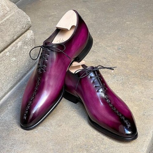 Goodyear welted men - welted, purple