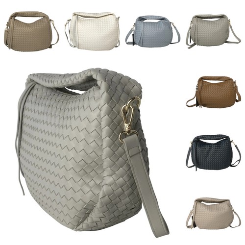 Woven hobo handle bag - woven,