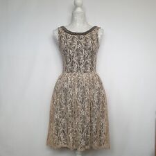 Therapy Beige Lace Dress Size