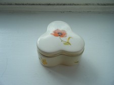 Poppy painted Royal Worcester Trinket Box With Lid Spode Palissy