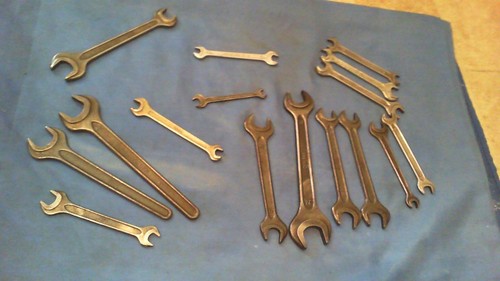 Vintage spanners metric - vintage,