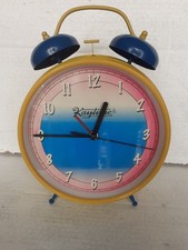 Vintage Oversize Big Alarm Clock Novelty Bell Design Kayline 80s 90s 30cm Tall 