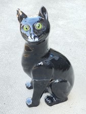 black cat ceramic EMILE GALLE