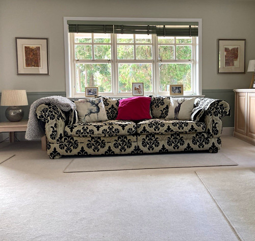Large relaxing ecru - ecru, black