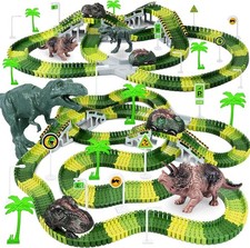 252Pcs Dinosaur Race Track Car