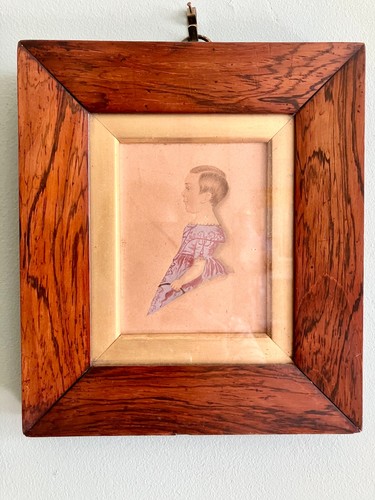 Georgian framed hand - hand, painted