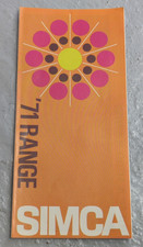 Simca Range 1971 UK Market