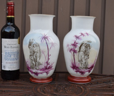 Antique pair 1900s Glass