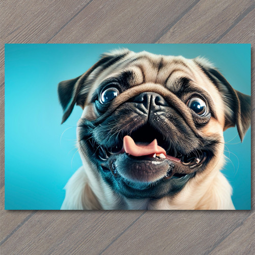 Art print puppy peepers - puppy,