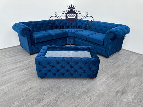 Chesterfield corner sofa - corner, plush