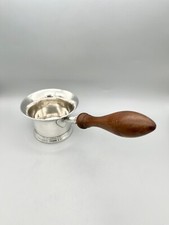 GEORGE II STERLING SILVER BRANDY WARMING PAN, EA / EW, LONDON, 1750