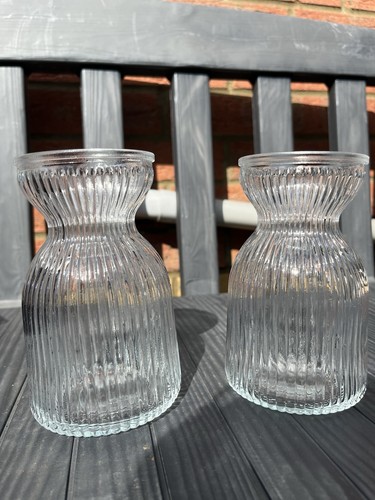 Hyacinth glass vases - -,