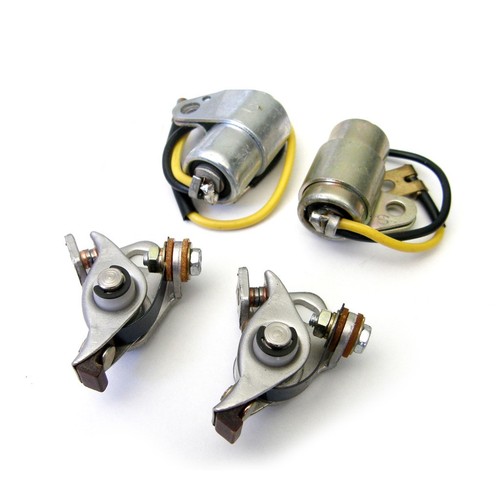 Condenser contact points kit - condenser,