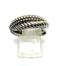 Vintage TI SENTO Sterling Silver Ornate Twist Ring - Size R 1/2 (US 9) 8.5g