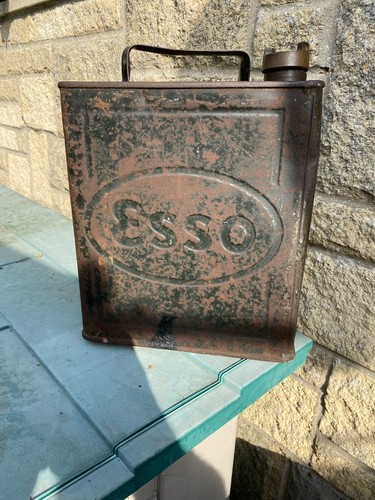 Vintage esso gallon petrol - "esso",
