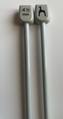 Pony 5mm grey metal knitting - pony, 4.5mm