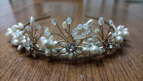 Wedding handmade gold crystal - wedding,