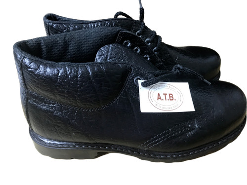 Totectors black leather - black, steel