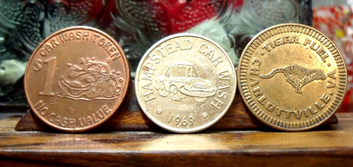 Car wash tokens tiger fuel - car,