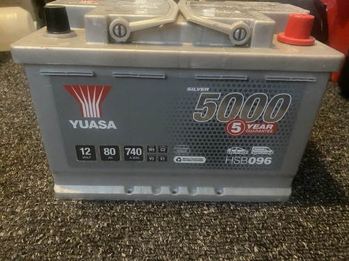 Yuasa silver 5000 car battery - car,