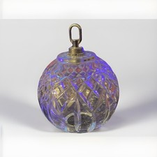 Waterford Crystal Rose Bowl Vase Ornament Marshall Fields 2005 Christmas Tree