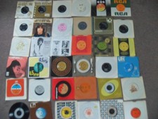 Record collection from 1970's LP's and 45's.