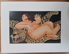 Beryl Cook mounted print -