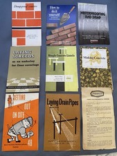 Vintage Builders Leaflet, concrete, screeds. 1960’s Vintage