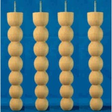 4 Modern Turned Bobbin Legs