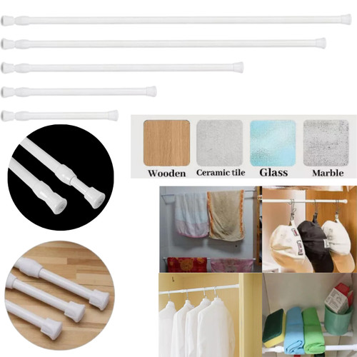 Extendable curtain tension rod - extendable,