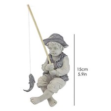 Garden Statue Resin Fisherman