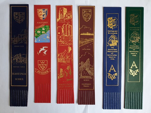 Sussex leather bookmark - sussex,