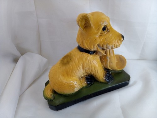 Vintage terrier dog - vintage, chalkware
