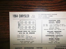 1964 Chrysler 300 VC4-C300K