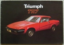 TRIUMPH TR7 Car Sales Brochure