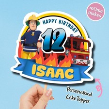 Fireman sam cake topper - topper,