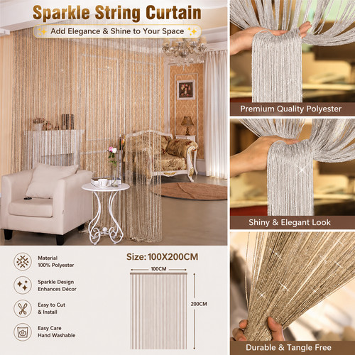 Hanging glitter curtains - glitter,