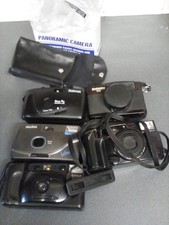 FIVE OLD COMPACT CAMERAS OLYMPUS AZ-200 ,FUJI DL-60 ETC SPARES / REPAIR