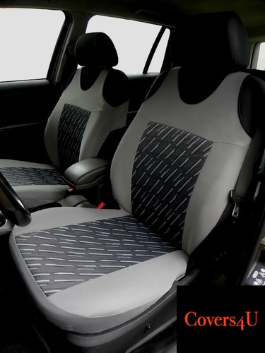 Grey front car seat covers - grey,