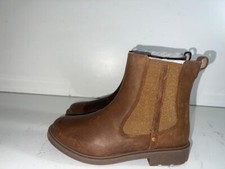 CLARKS CHILDREN BROWN LEATHER