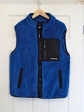 iets Frans Mens Cobalt Blue Fleece Full Zip Sleeveless Jacket Gilet Waistcoat S