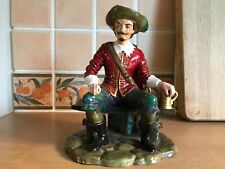 Reg Johnson Porcelain Figurine - D'artagnan From The 3 Muskateers In Red - Rare
