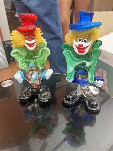 Murano glass clown - murano, figurine.