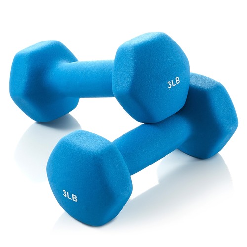 Neoprene hex dumbbell weights - neoprene,
