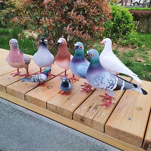 Handmade foam pigeon statue - handmade,