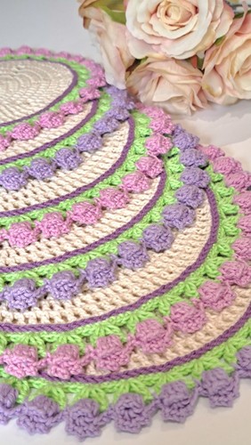 Handmade crochet placemats - crochet, set